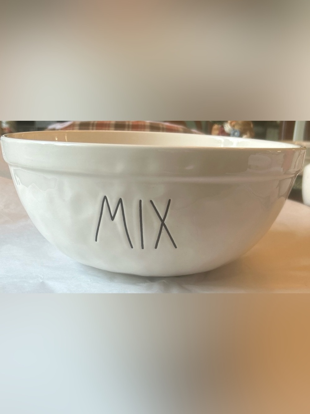 RAE DUNN ARTISAN COLLECTION MAGENTA “MIX” 10” CERAMIC MIXING BOWL FARMHOUSE